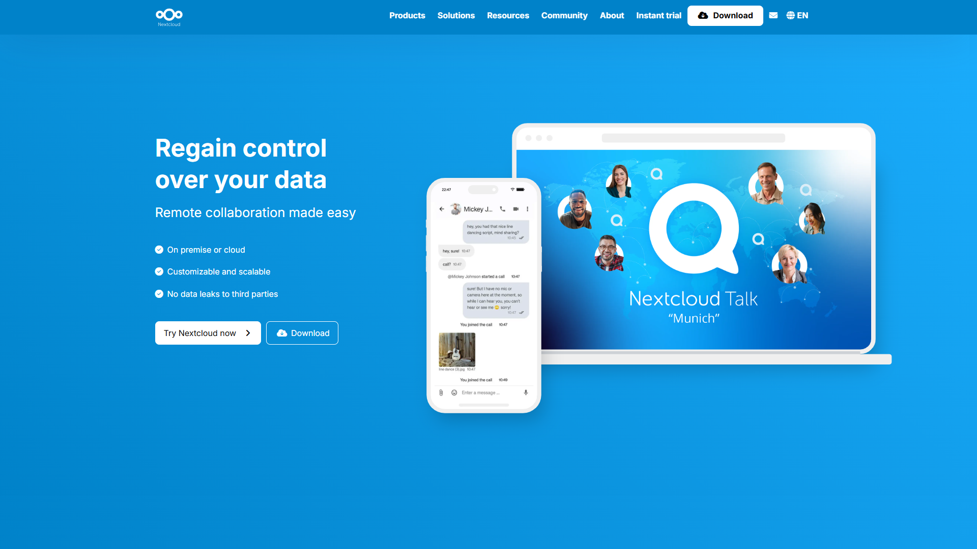 Nextcloudのメイン画像